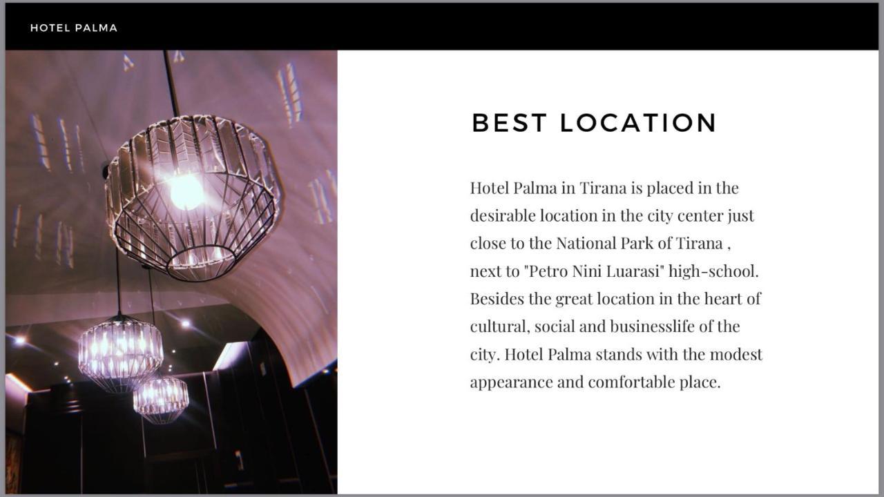Hotel Palma ติรานา ภายนอก รูปภาพ